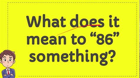 86d meaning|what does it mean to 86 something.